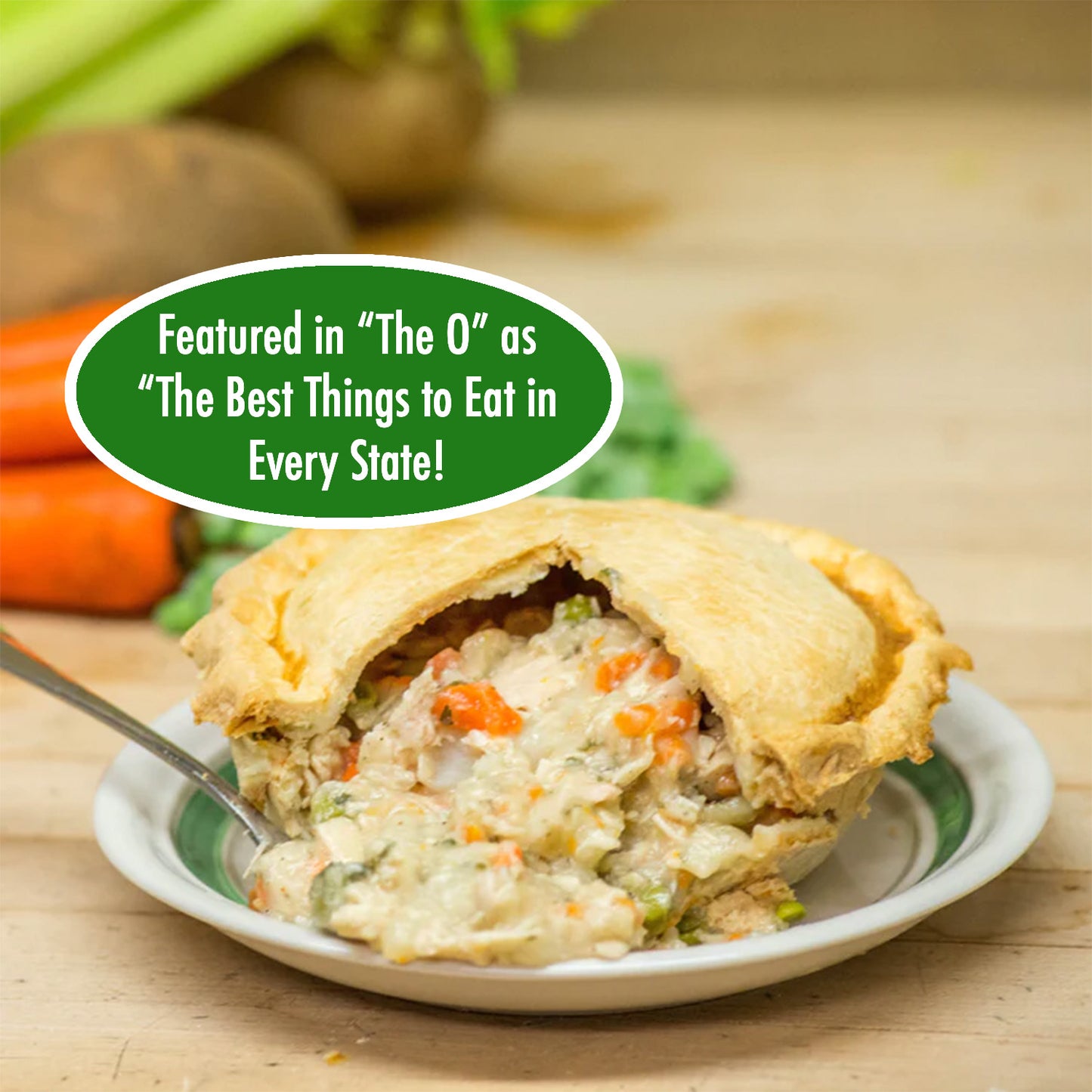 chicken pot pie,Featured in the O magazine
